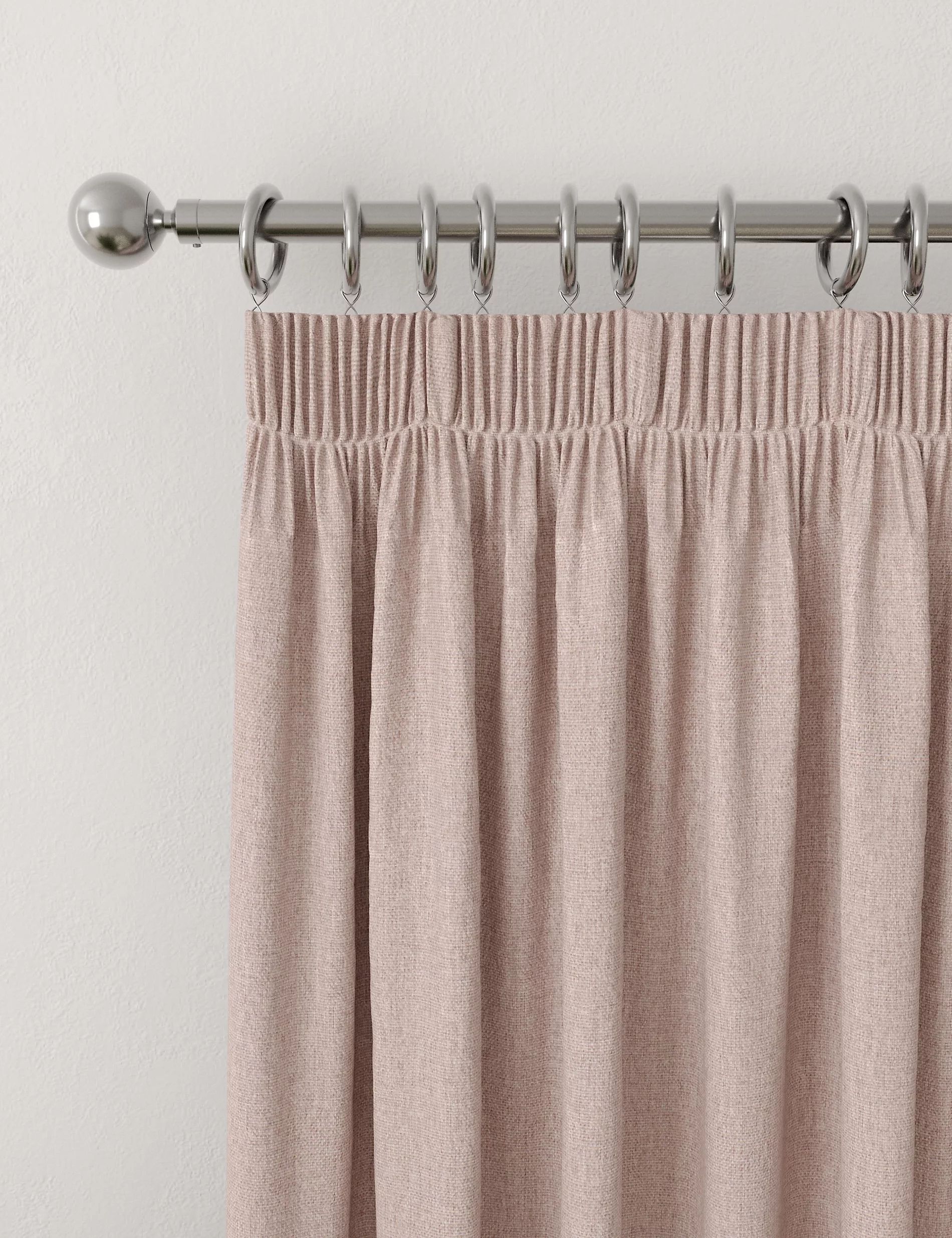 Brushed Pencil Pleat Blackout Thermal Curtains | Marks and Spencer ROW