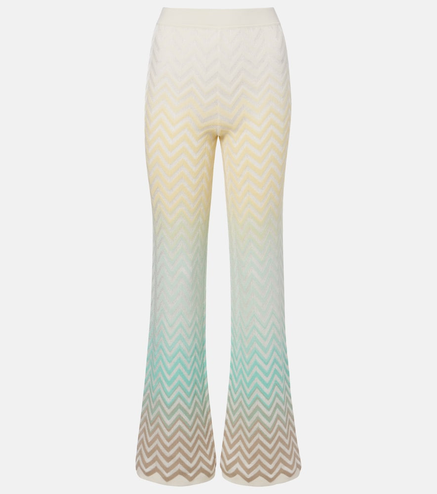 Missoni Zigzag cotton-blend flared pants | Mytheresa (UK)