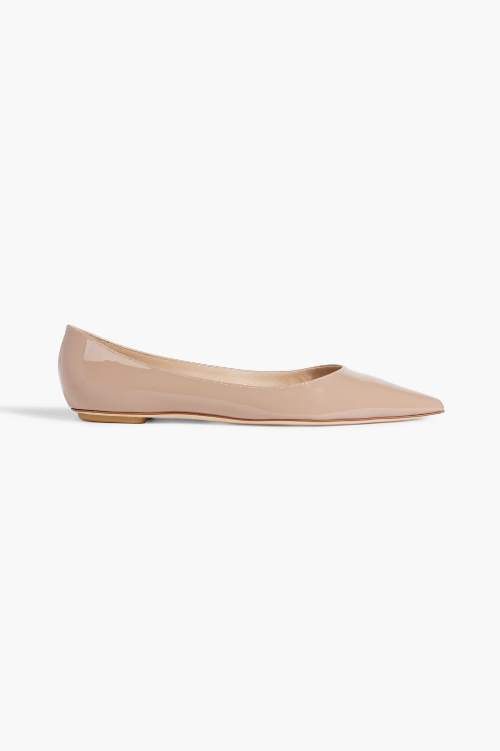 Emilia patent-leather point-toe flats | The Outnet (US and CA)