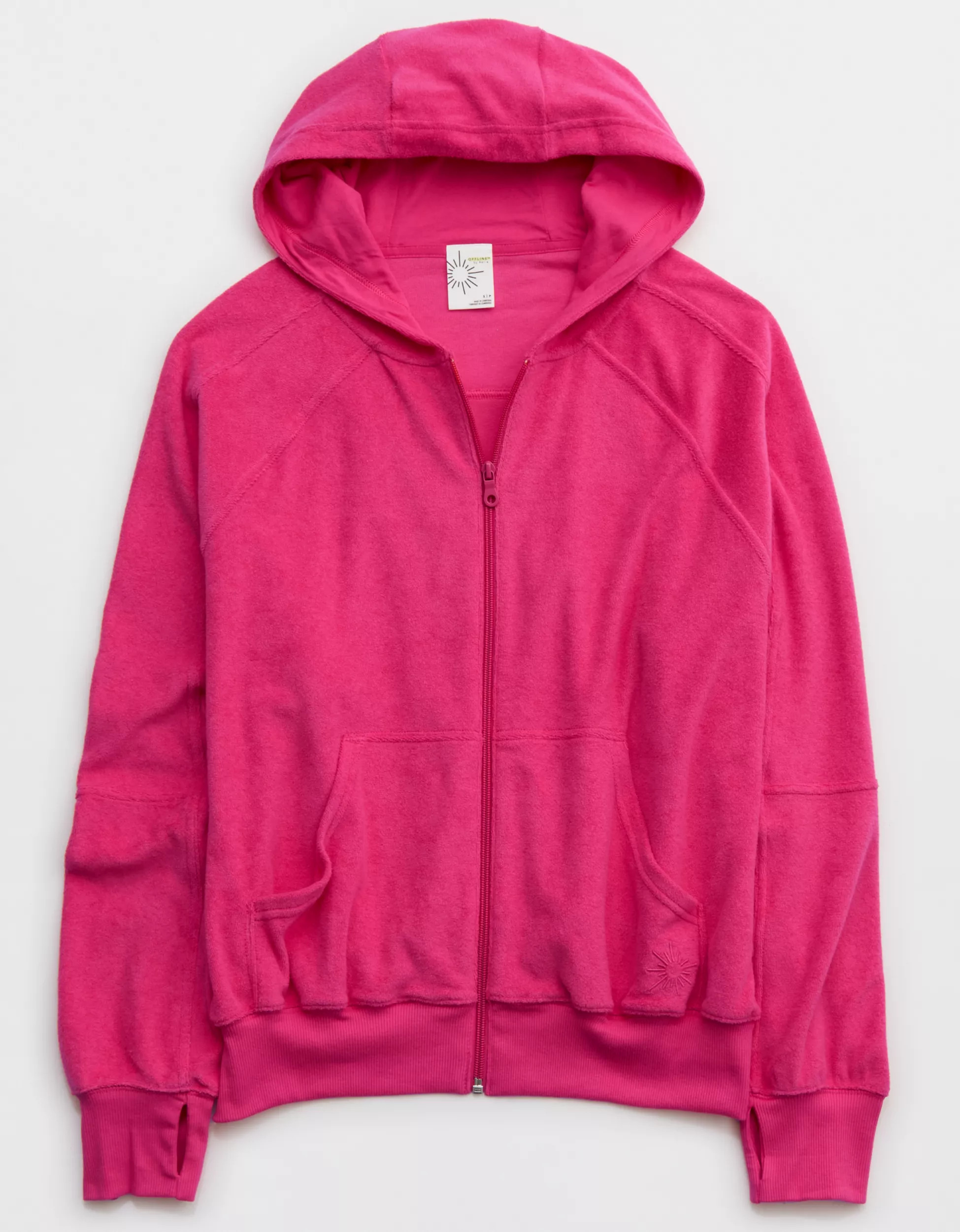 OFFLINE By Aerie Summer Lights Terry Full Zip Sweatshirt | Aerie