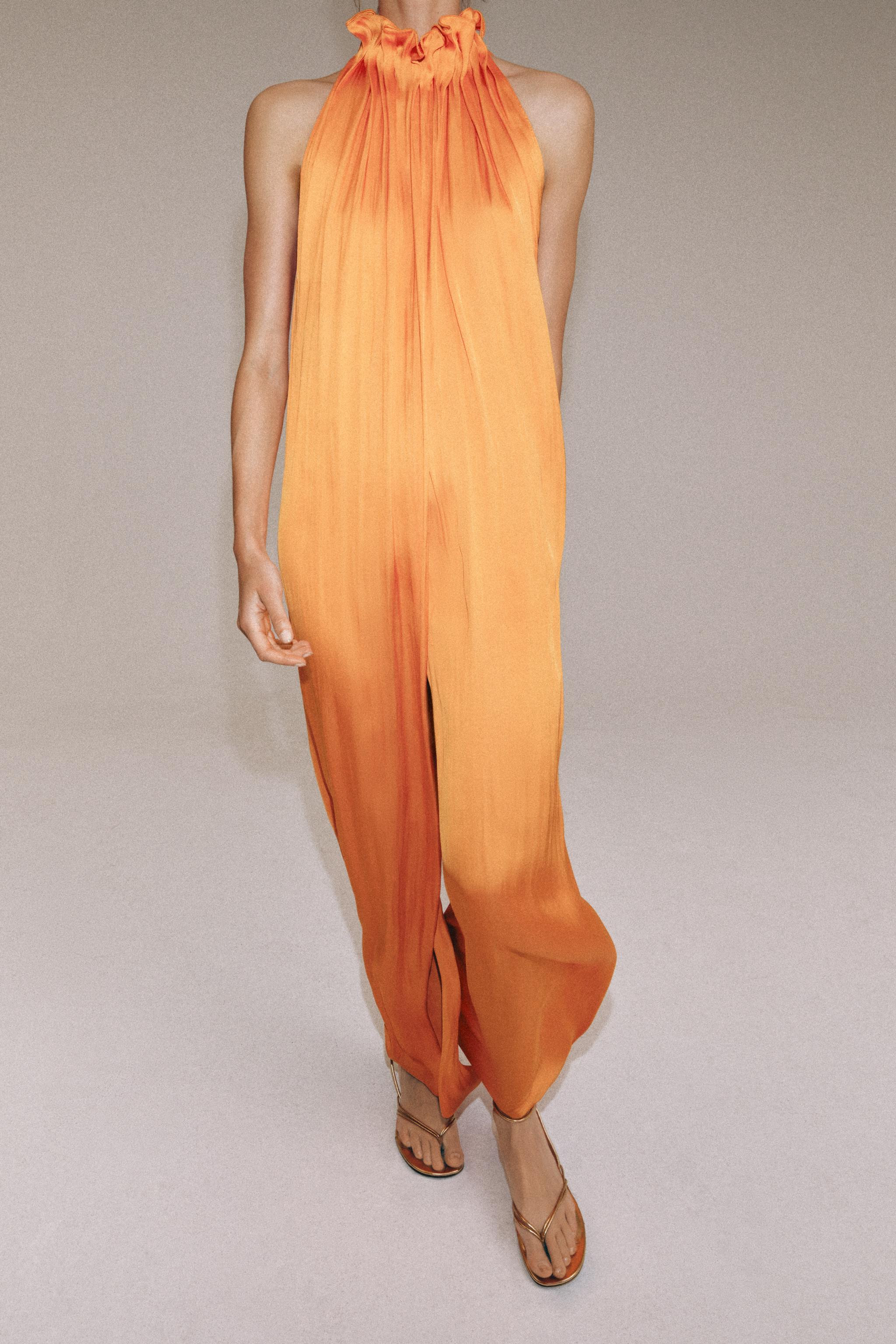 ZW COLLECTION SATIN EFFECT JUMPSUIT | Zara US