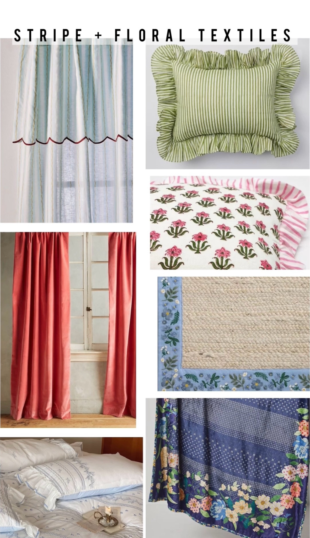 Here’s how I would put together a Mary Poppins home design! Part 3 stripe + floral textiles 

#LTKHome