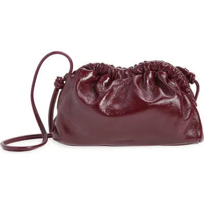 Mansur Gavriel Mini Cloud Leather Clutch in Aubergine at Nordstrom | Nordstrom