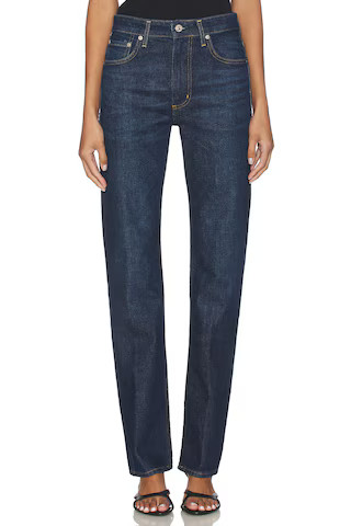 Citizens of Humanity Zurie Straight Leg Jeans in Blue. - size 31 | Revolve Clothing (Global)