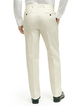 Brooks Brothers Linen Cotton Herringbone Suit Pants, Regular Fit | David Jones | David Jones (Australia & New Zealand)