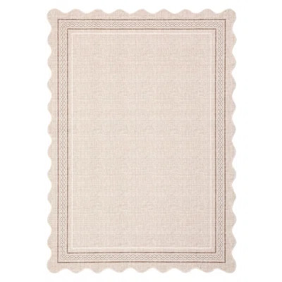 Area Rug Scalloped Washable Rug Non Slip BackingStain Resistant Rugs for Living Room Bedroom Dining Room Nursery | Wayfair North America