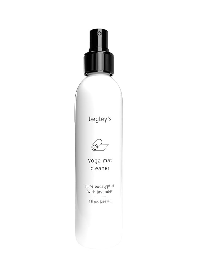 Begley's Yoga Mat Cleaner and Deodorizer Spray 8oz, with Fragrant Essential Oils, Pure Eucalyptus... | Amazon (US)