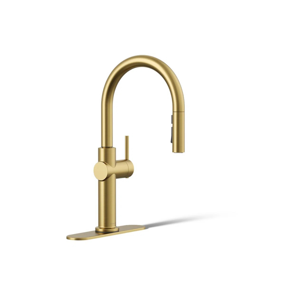 Kohler Crue Single Handle Pull Down Kitchen Faucet with Three-Function Pull Down Sprayer K-22972-... | Wayfair North America