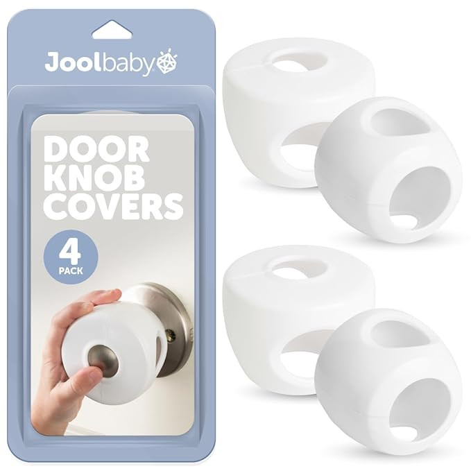 Jool Baby Door Knob Child Safety Covers (4 Pack) Prevent Kids from Opening Doors – Easy to Inst... | Amazon (US)