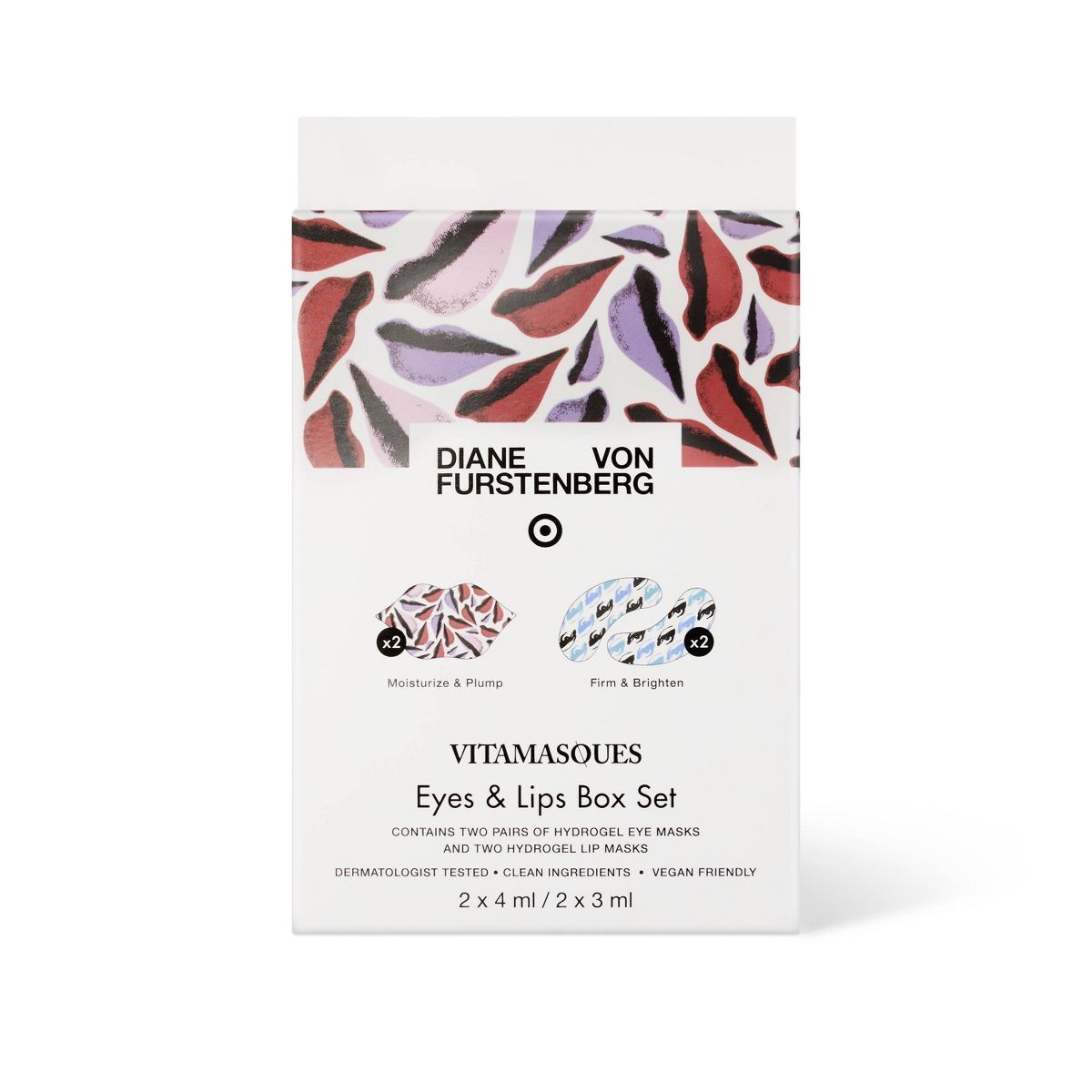 DVF for Target x Vitamasques Signature Lip and Eye set - Firm & Brighten + Moisturize - 4ct | Target