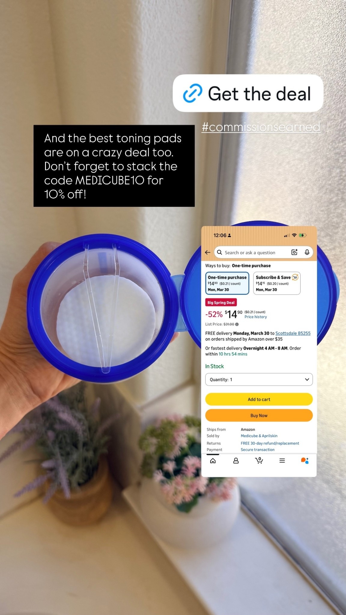 And the best toning pads are on a crazy deal too. Don’t forget to stack the code MEDICUBE10 for 10% off! #commissionsearned