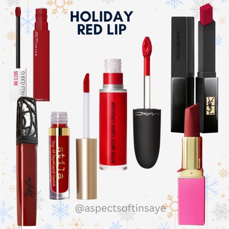 Holiday Lip Color - Perfect Red - Beauty Favs - Lipstick 

#LTKunder50 #LTKSeasonal #LTKbeauty