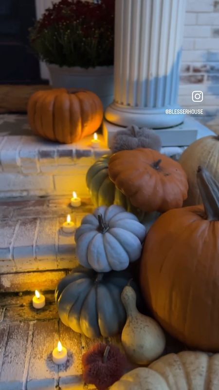 Don’t these candles just make our front porch! We use this realistic pumpkins year round but this year we added lights and a few extra baby pumpkinPum

#LTKHalloween #LTKSeasonal #LTKHoliday