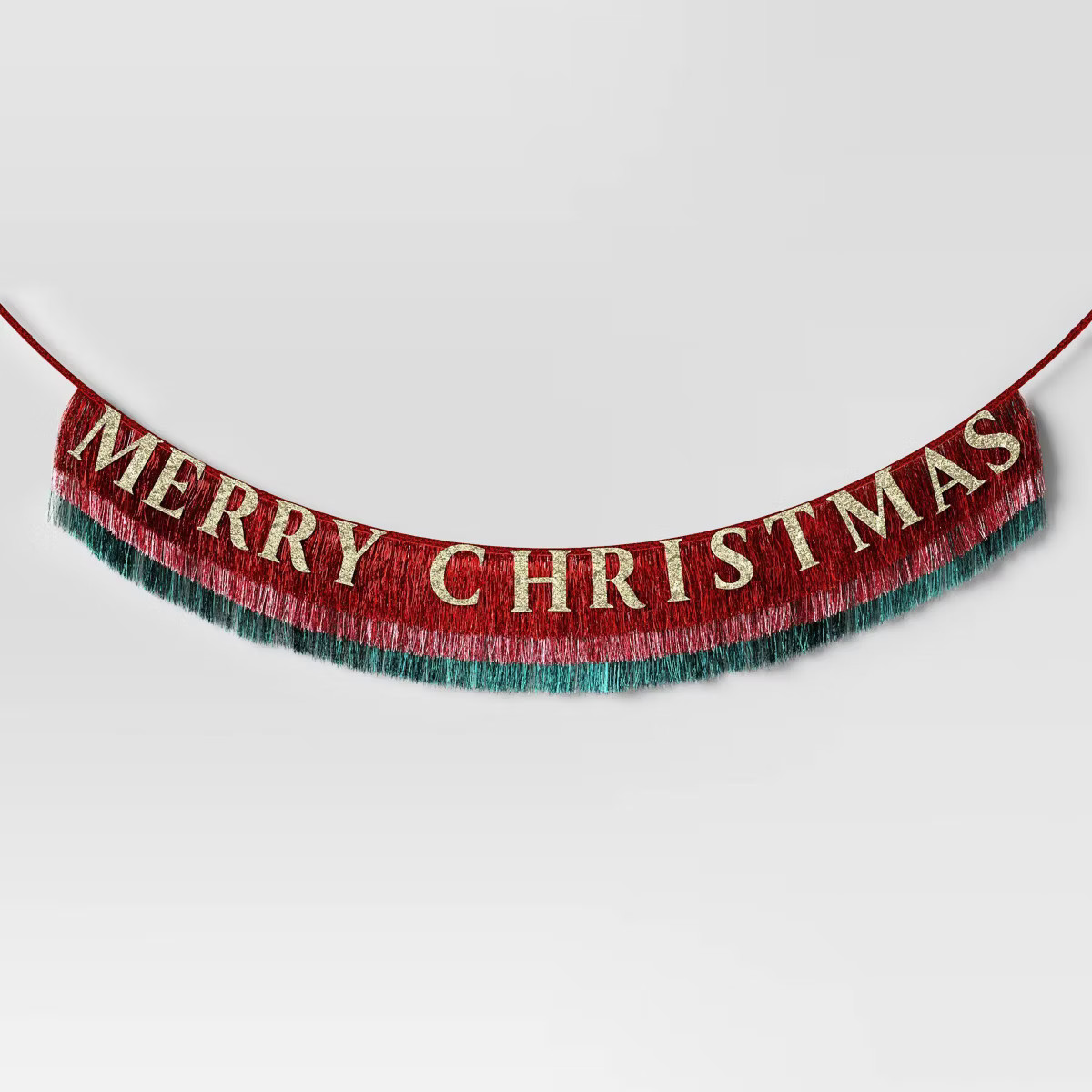 Tinsel Garland with Merry Christmas - Wondershop™ | Target