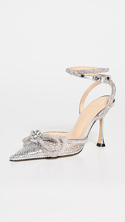 Double Bow Crystallized High Heels | Shopbop