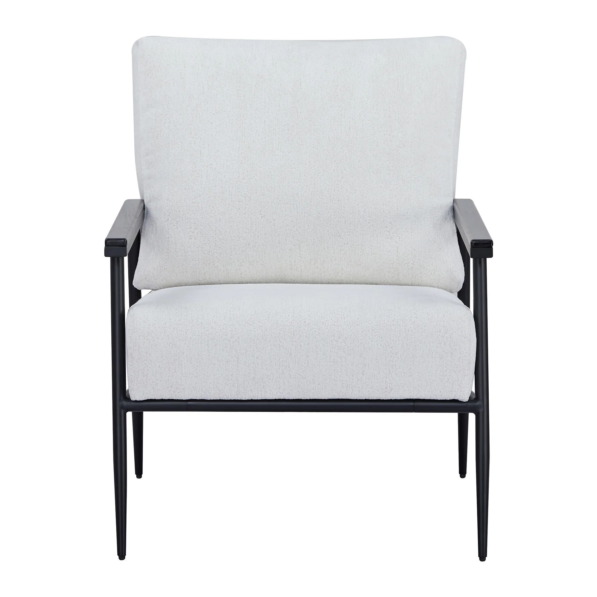 A&D Home Parker Polyester Sherpa Accent Chairs Set of 2, Ivory | Walmart (US)