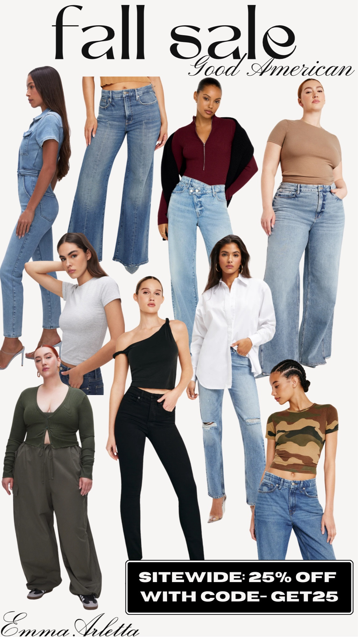 Good American Sale!!! 
SITEWIDE: 25% OFF WITH CODE- GET25
Wearing size 20 jeans (tts) 
Wearing size 2x tops

Jeans, sale, denim, plus size outfit, fall outfit

#LTKSeasonal #LTKFallSale #LTKStyleTip