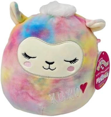 Valentines Squishmallow 8" Leslie The Tie Dyed Llama Lamb Plush Pillow Stuffed Animal | Amazon (US)