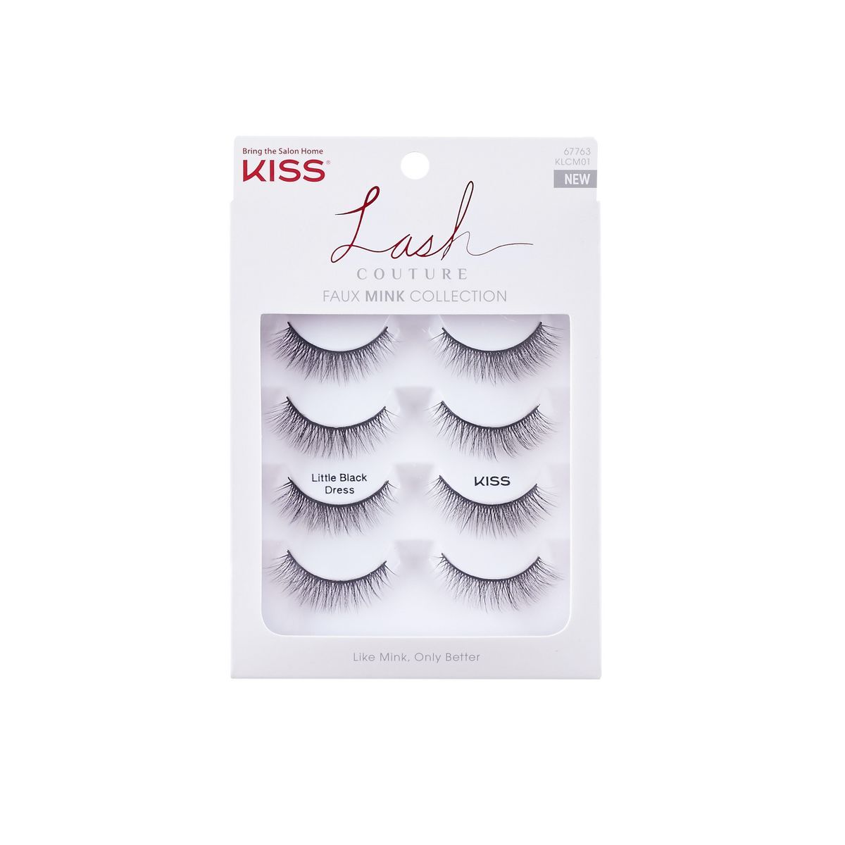 KISS Lash Couture Faux Mink Collection Fake Eyelashes - Little Black Dress - 4 Pairs | Target