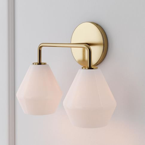 Sculptural 2-Light Geo Sconce | West Elm (US)