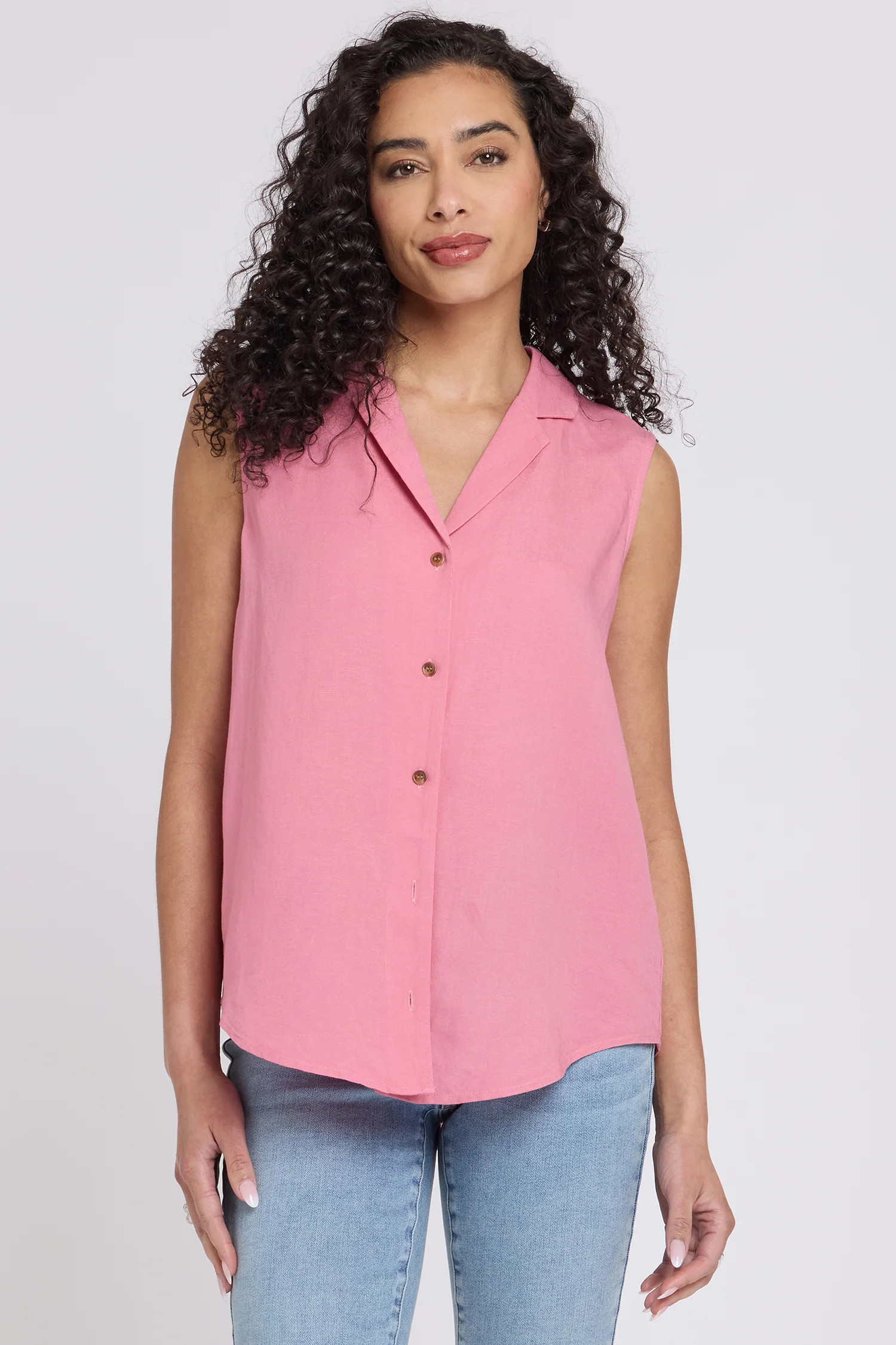 Gabrielle Sleeveless Blouse - Desert Rose | NYDJ