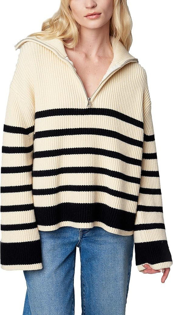 [BLANKNYC] Womens Knit Sweater Top PulloverSweater | Amazon (US)