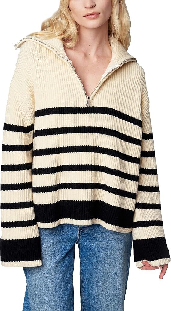 [BLANKNYC] Womens Knit Sweater Top PulloverSweater | Amazon (US)