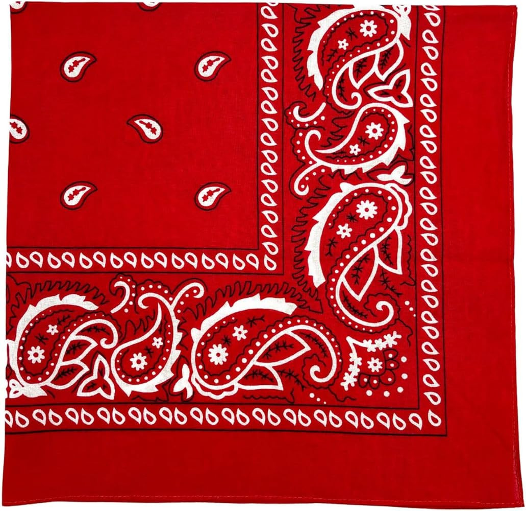 MDSTYLE Extra Large Bandana 68.5cm x 68.5cm 100% Cotton for Men & Women Paisley Handkerchief Headband Scarf Jumbo Bandanas | Amazon (UK)