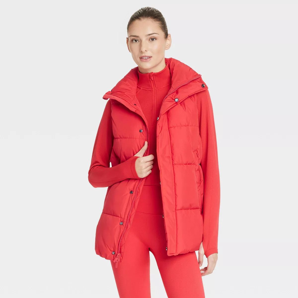 Women's Long Puffer Vest - All In Motion™ | Target