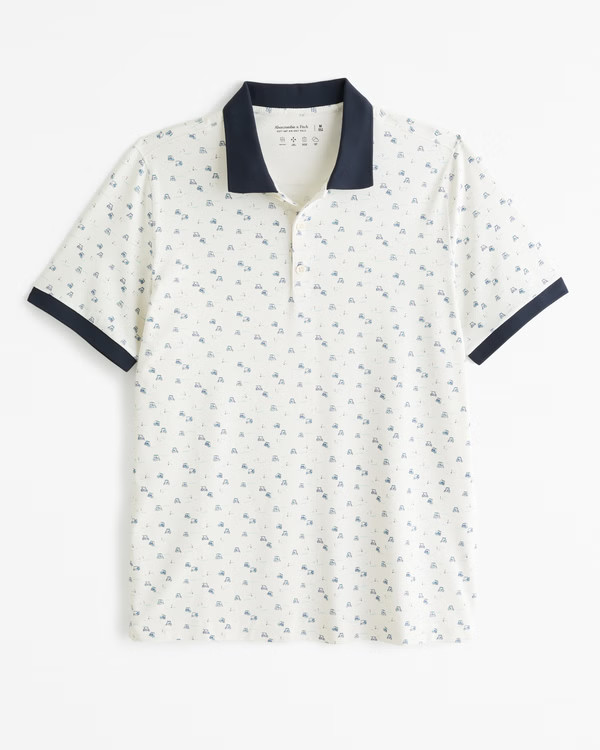 Men's Performance Polo | Men's Tops | Abercrombie.com | Abercrombie & Fitch (US)