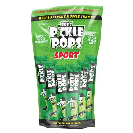 Bob's Pickle Pops, serving size 2 oz, 6 Count, easy tear open pouch | Walmart (US)