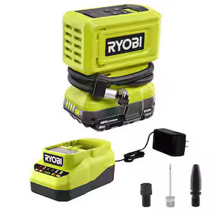 ONE+ 18V Cordless High Pressure Inflator Kit with 2.0 Ah Battery and Charger | The Home Depot