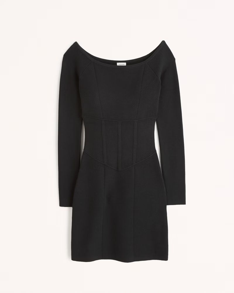 Women's Off-The-Shoulder Corset Mini Dress | Women's New Arrivals | Abercrombie.com | Abercrombie & Fitch (US)