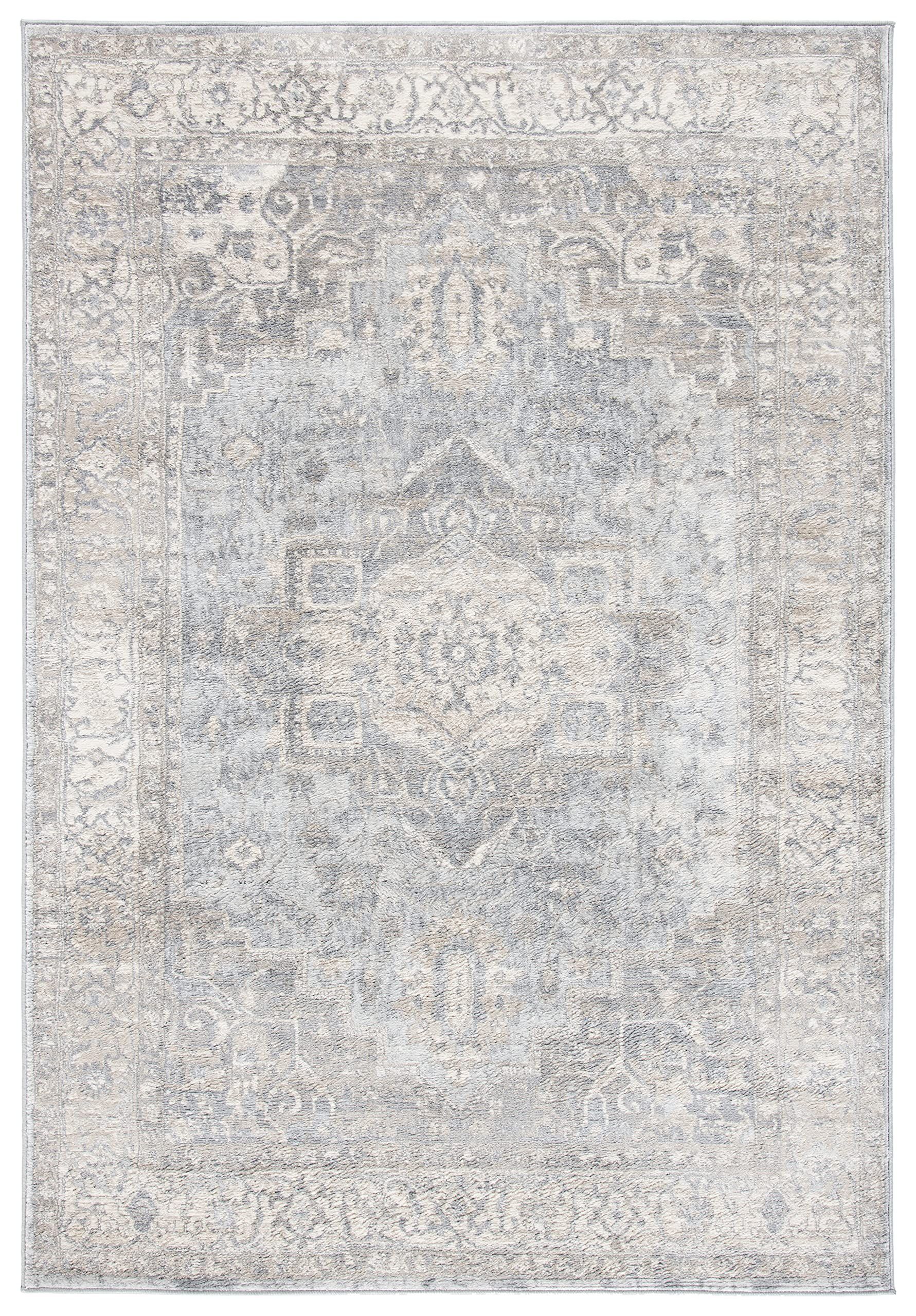 SAFAVIEH Brentwood Collection BNT851F Medallion Distressed Non-Shedding Living Room Dining Bedroom A | Amazon (US)
