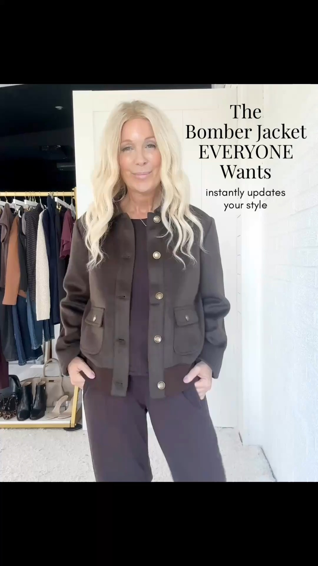 The bomber jacket that everyone wants… instantly update your style! ￼

#LTKSeasonal #LTKOver40 #LTKPetite