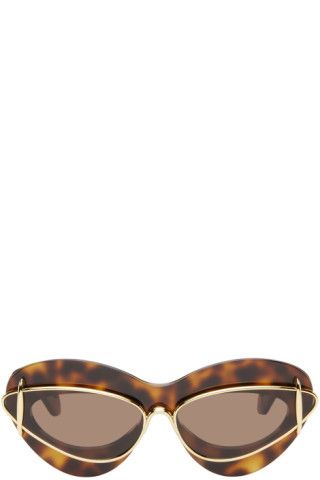 Tortoiseshell Cateye Double Frame Sunglasses | SSENSE