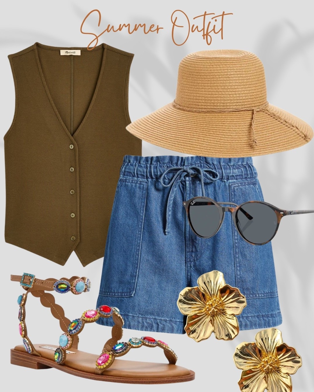 Summer outfit 
Madewell 
Sandals

#LTKootd #LTKSeasonal #LTKMidsize