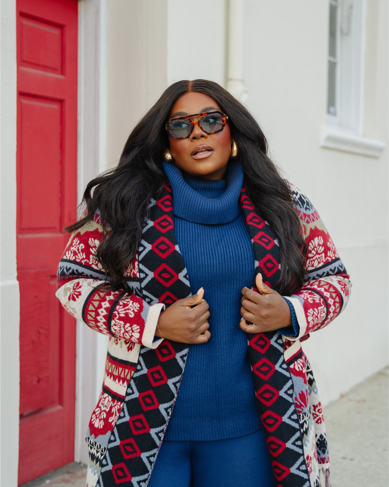 cozy knits and wide calf boots 

Size 3 in everything 
Cardigan sold out 

#LTKSaleAlert #LTKFindsUnder100 #LTKPlusSize