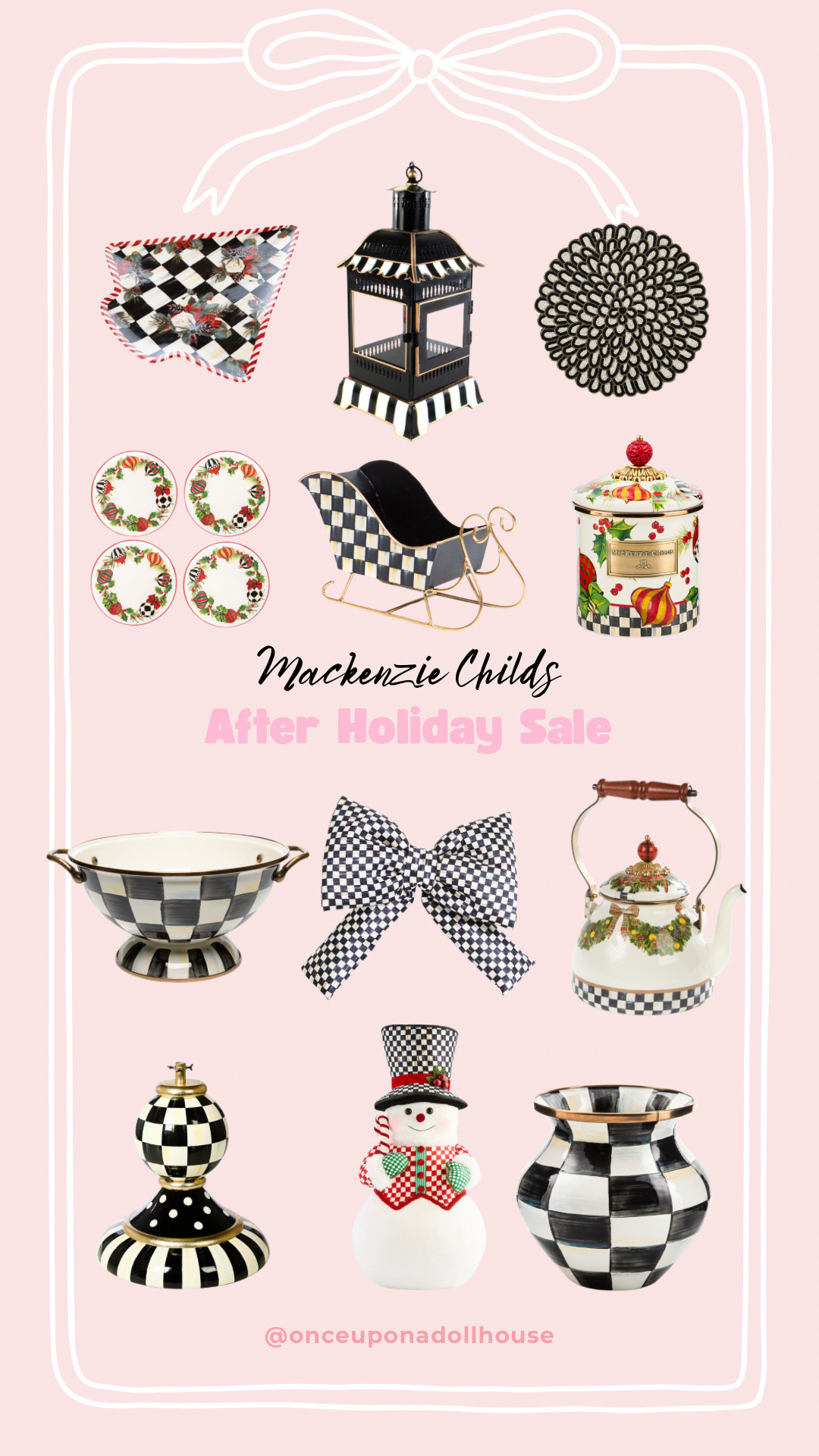 Mackenzie Childs After Holiday Sale! 

Tea kettle, vase, bow, plates, lantern, bowl, black and white placemat, home finds 


#LTKSaleAlert #LTKHoliday #LTKHome