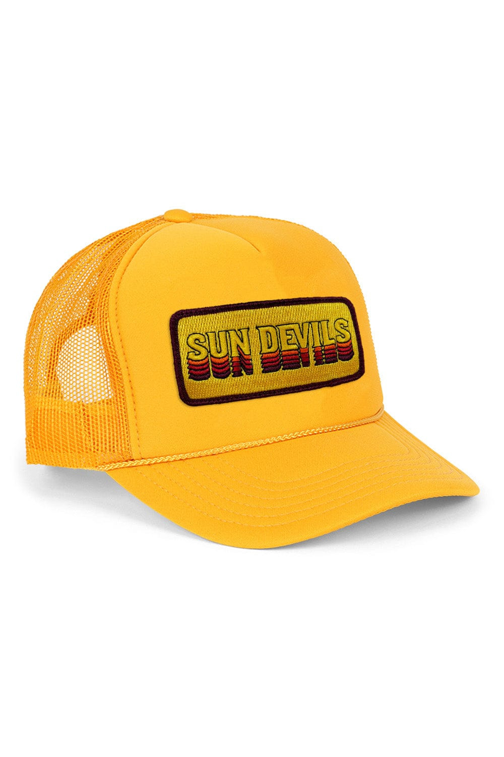 ASU SUN DEVILS VINTAGE LOW RISE TRUCKER - GOLD | Aviator Nation