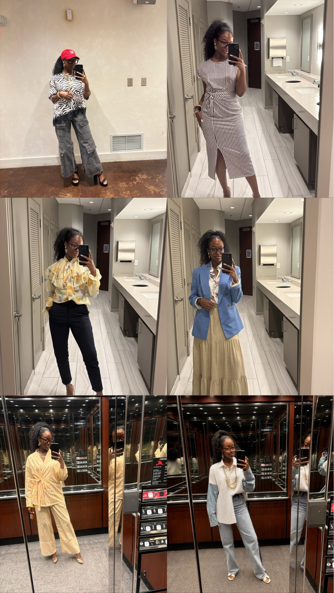 Outfit recap 
Sunday -Friday 
@stevemadden-us @shein @Marshalls