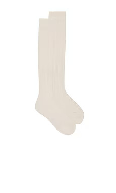 FALKE Needlepoint Knee High in Off White from Revolve.com | Revolve Clothing (Global)