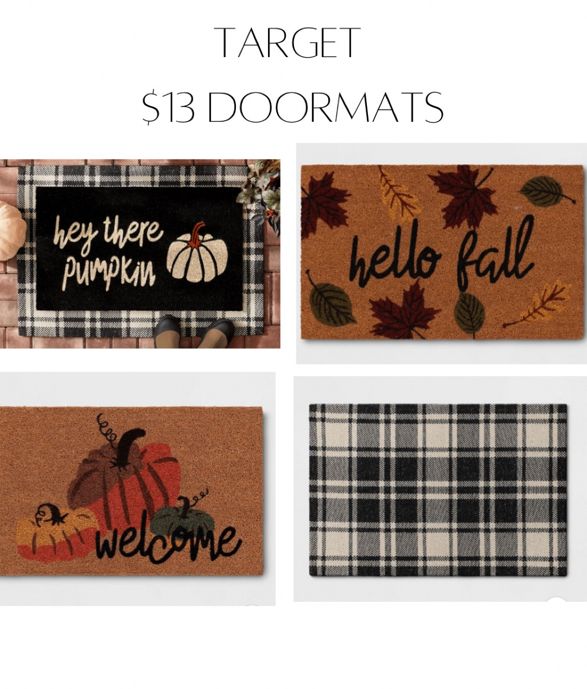 $13 fall and Halloween doormats from Target!

#LTKhome #LTKHalloween #LTKSeasonal