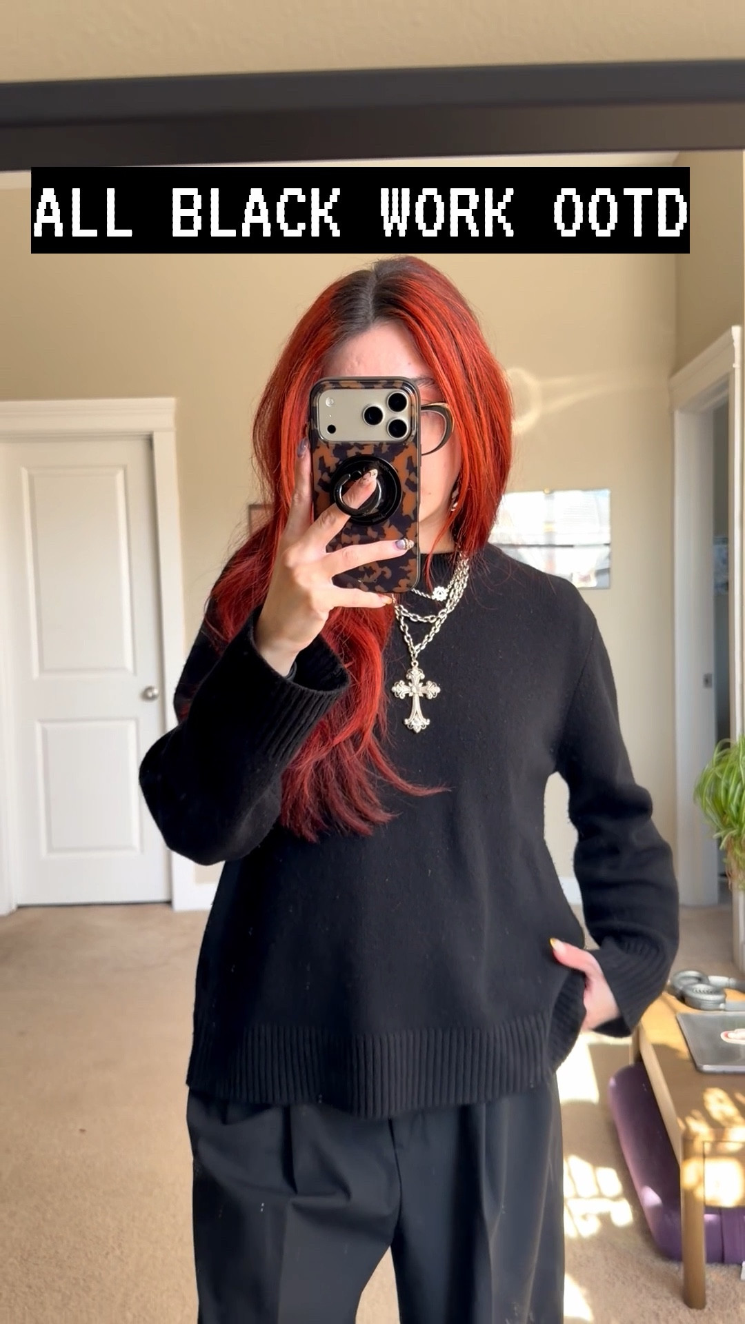 quince cashmere sweater - XS TTS
aritzia lavish pants - 0 TTS
nike air jordan brooklyn platform - 7 TTS
@Aritzia @Quince 

all black style, all black office outfit, work style, aritzia style, aritzia outfits, corporate goth, alternative style, corporate style, all black outfit, spring outfits, spring outfits 2026, aritzia goth

#LTKootd #LTKSeasonal #LTKWorkwear