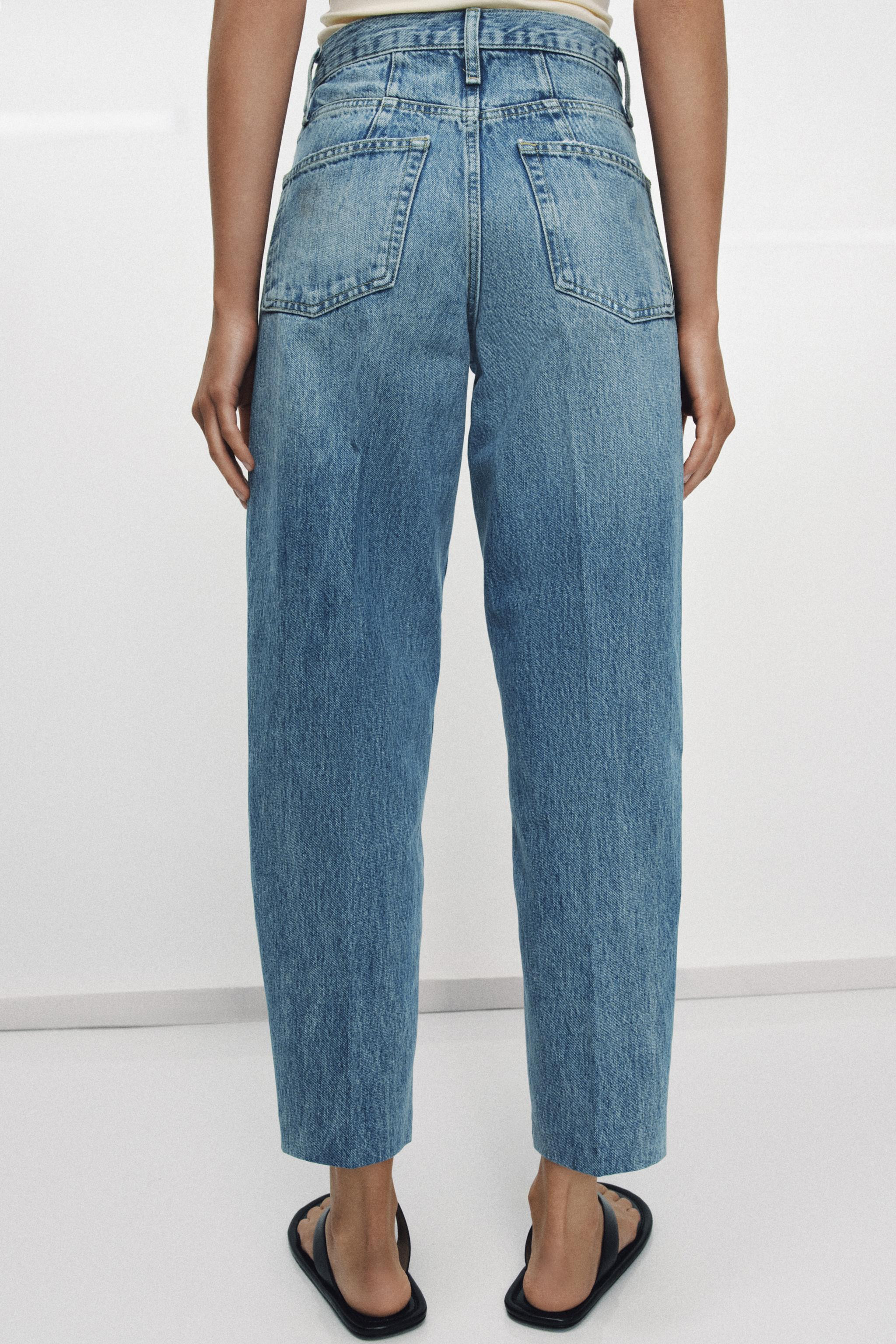 JEAN ZW COLLECTION TAPERED TAILLE HAUTE | Zara FR