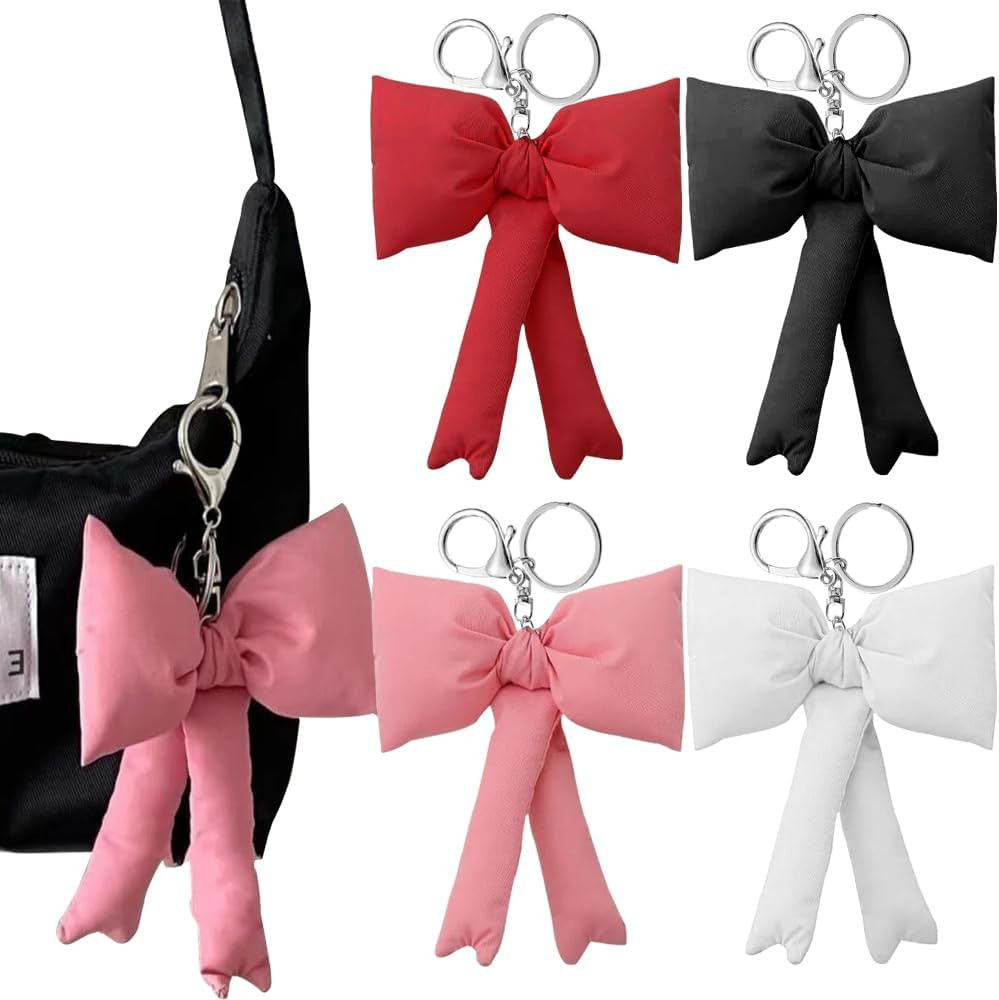 Fashion Bowknot Keychain Rings Bow Charm Pink Keychain Cute Keychains for Women Girls,Car Key Cha... | Amazon (US)