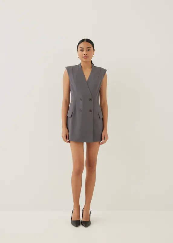 Emmett Shawl Collar Blazer Romper | Love, Bonito USA