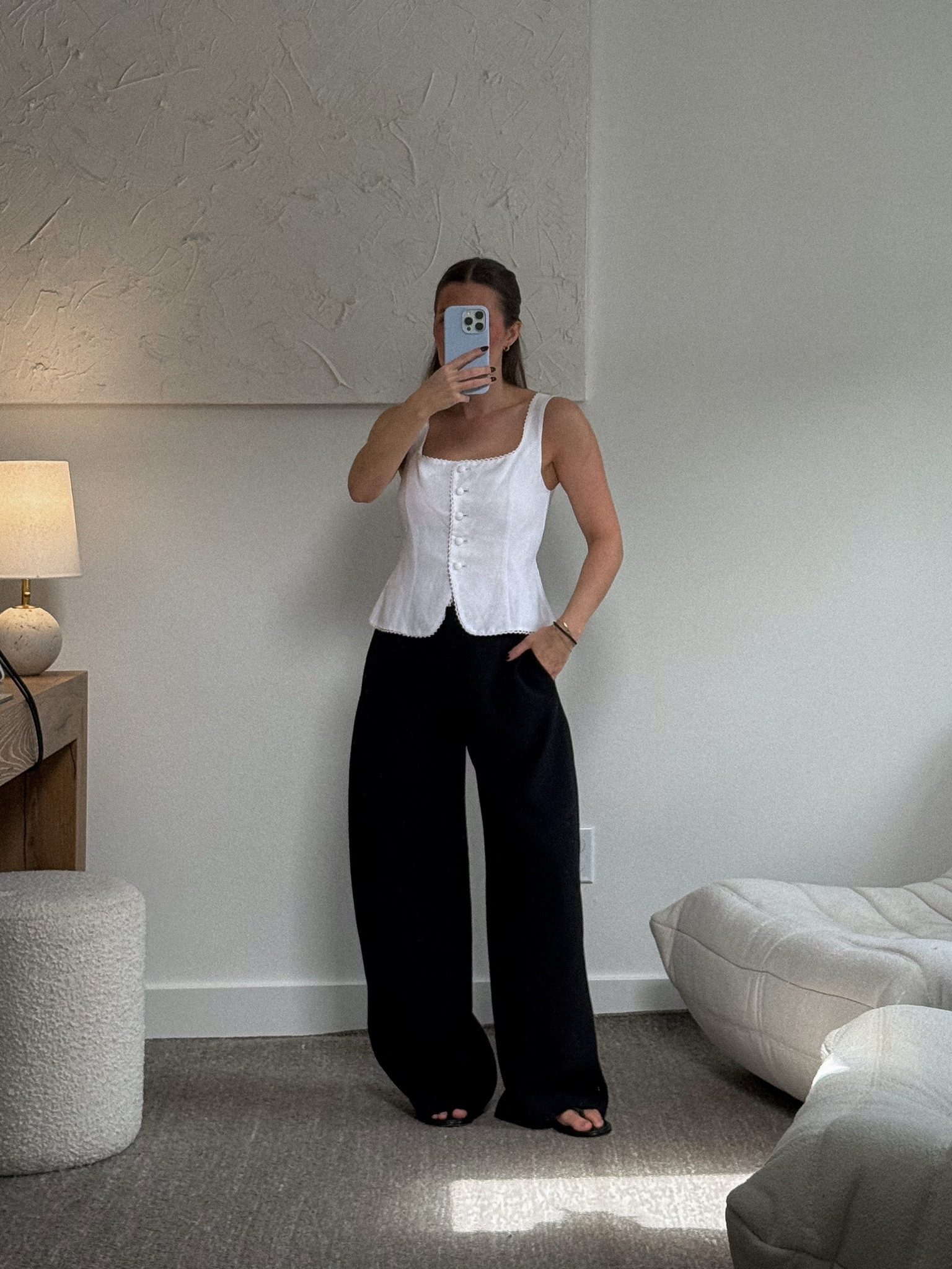 a little more structured, still effortless 🤍 the kind of top that does all the work for you

aritzia outfit, wide leg pants outfit, effortless style, casual chic outfit, minimal outfit inspo, everyday outfit inspo, feminine outfit inspo, clean girl aesthetic

#LTKSeasonal #LTKdayinmylife #LTKootd