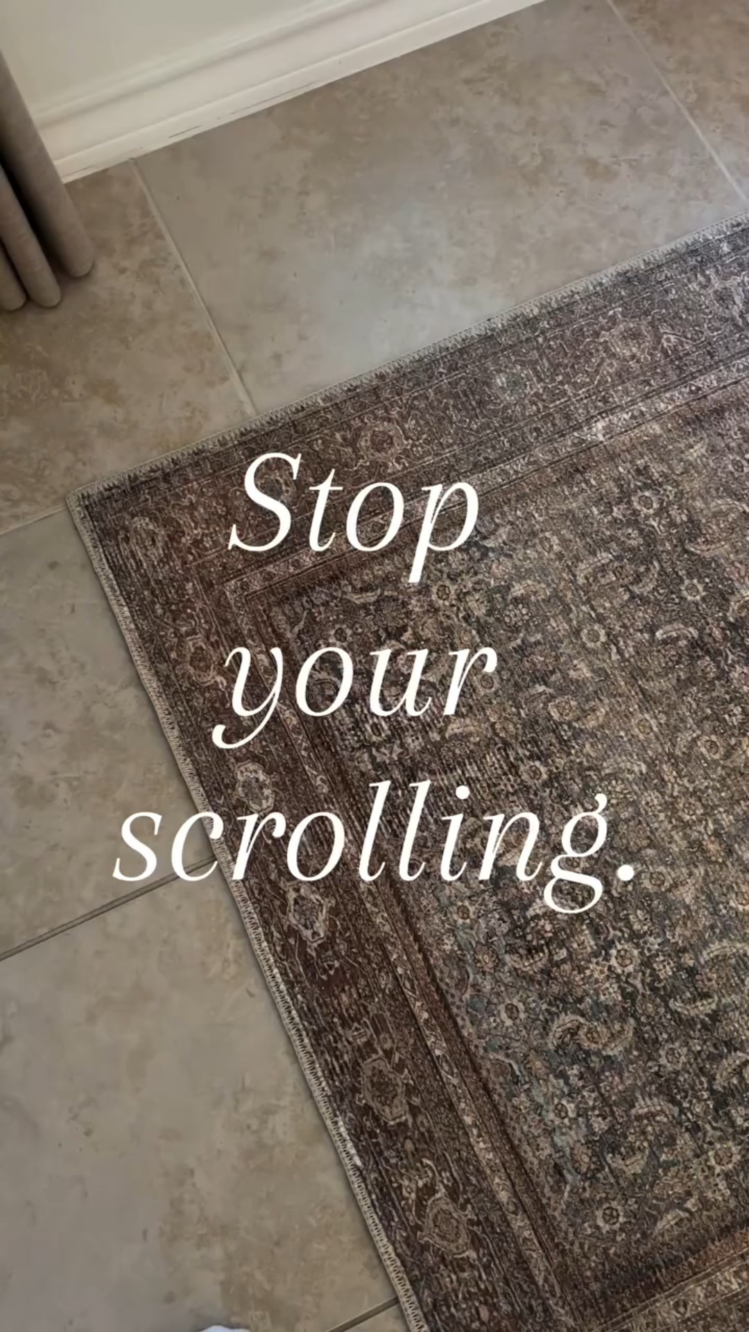 If you’re reading this, you need this rug. Simple as that. 😍 @loloirugs 

I am in LOVE with this rug. The colors are perfection. Now I want one for every room in my house. 😂
.
.
.
#amberlewisxloloi #budgetfriendlydecor #affordablehomedecor  #stylewithme #dailyreels #reelsinstagram #homeinspo #reelitfeelit #interiorinspiration #designonadime #designonabudget #budgetfriendly #homedecor #boujieonabudget #makehomeyours #smmakelifebeautiful
#howedwell #howyouhome #myneutralhome #dailydecordose #ａｅｓｔｈｅｔｉｃ