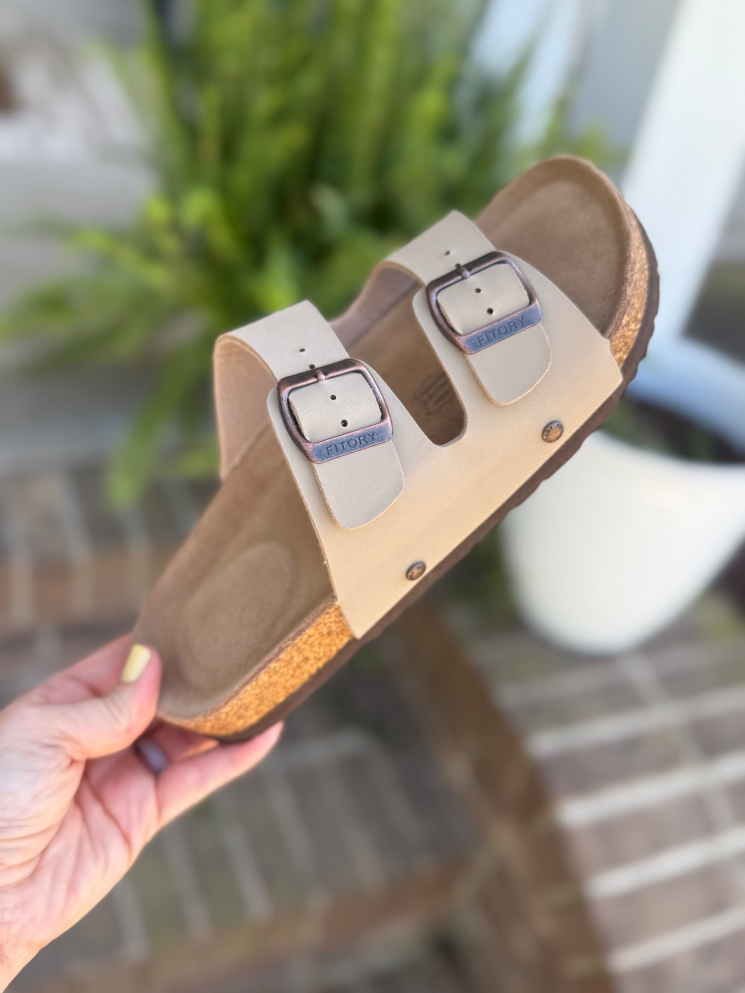 #ad Just got in these slides from Fitory & they are so comfy! Super affordable options for summer. I got the Stone color and went with a size 7 (usually a 7 or 7 1/2 in sandals).  @Fitory 

#LTKootd #LTKMothersDay #LTKmomlife